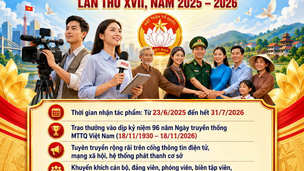 ĐẨY MẠNH TUYÊN TRUYỀN, HƯỞNG ỨNG GIẢI BÁO CHÍ “VÌ SỰ NGHIỆP ĐẠI ĐOÀN KẾT TOÀN DÂN TỘC” LẦN THỨ XVII