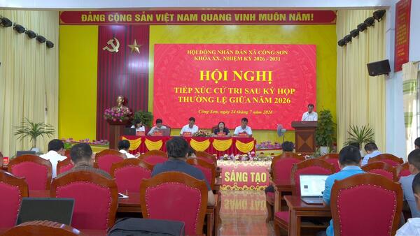 HỘI NGHỊ TIẾP XÚC CỬ TRI SAU KỲ HỌP THƯỜNG LỆ GIỮA NĂM 2026 CỦA HĐND XÃ KHÓA XX