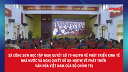 XÃ CÔNG SƠN HỌC TẬP NGHỊ QUYẾT SỐ 79-NQ/TW VỀ PHÁT TRIỂN KINH TẾ NHÀ NƯỚC VÀ NGHỊ QUYẾT SỐ 80-NQ/TW VỀ PHÁT TRIỂN VĂN HÓA VIỆT NAM CỦA BỘ CHÍNH TRỊ