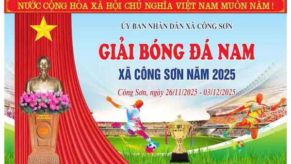 XÃ CÔNG SƠN KHAI MẠC GIẢI BÓNG ĐÁ NAM NĂM 2025